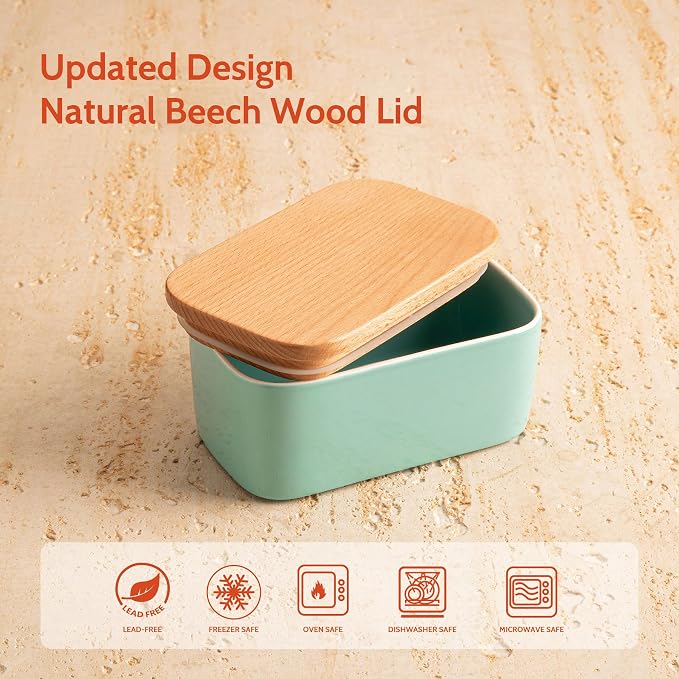 Sweese Large Butter Dish with Lid - Image 4
