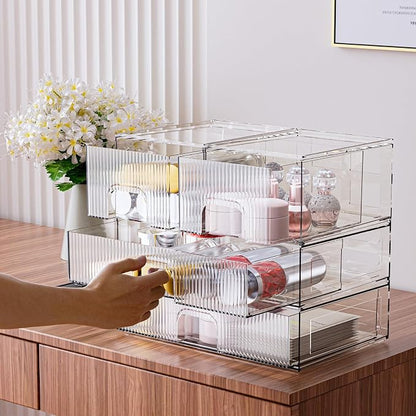 ZHIAI Stackable Storage Box, Acrylic Organizer, Cosmetic Organizer - Image 6