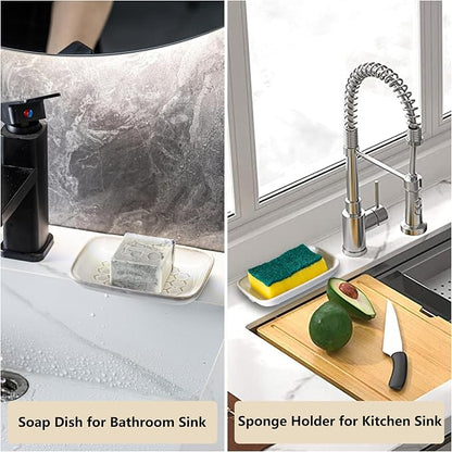 Gomakren Soap Dish for Shower, Bar Soap Holder, Christmas Ceramic Soap Dishes - Image 7