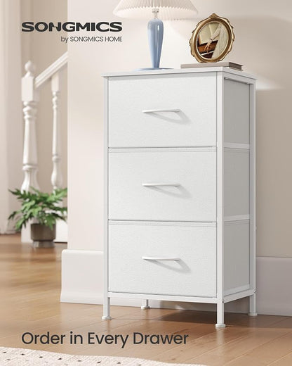 SONGMICS Dresser for Bedroom, Chest of Drawers, 3 Non-Woven Fabric Drawers - Image 3