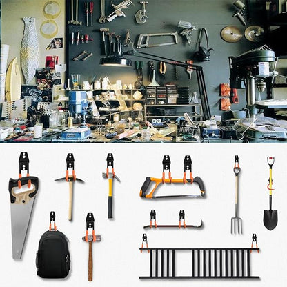 24 Pack Garage Hooks Steel Heavy Duty Garage Storage Hooks Utility Steel Wall - Image 7