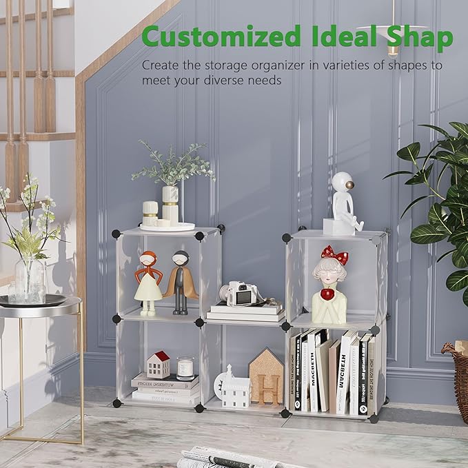 C&AHOME Cube Storage Organizer, 6-Cube Shelves Units, Closet Cabinet, DIY - Image 6
