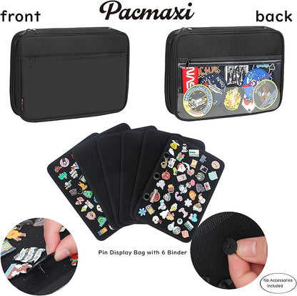 Enamel Pin Display Pages Pin Carrying Case, Pins Collection Storage Organizer - Image 2