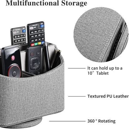 Remote Control Holder, Spinning Remotes Caddy Organizer - Image 2