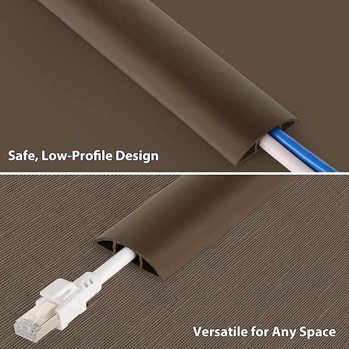 ZhiYo 3.6ft Cord Covers for Wires on Floor, Cord Hider Floor Hide Extension - Image 3