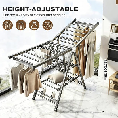 Heavy Duty 3-Tier Clothes Drying Rack - Image 6