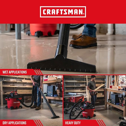 CRAFTSMAN CMXEVBE17595 16 Gallon 6.5 Peak HP Wet/Dry Vac, Heavy-Duty Shop Vacuum - Image 4