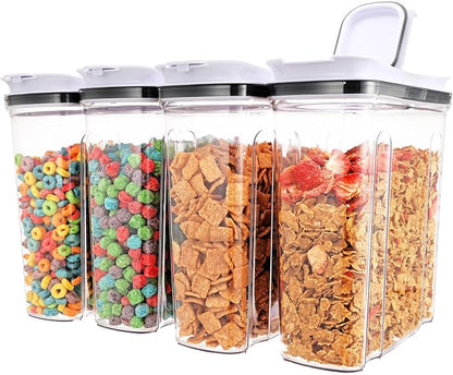 FreshKeeper Cereal Containers Storage Set, Airtight Food Storage Container by FreshKeeper