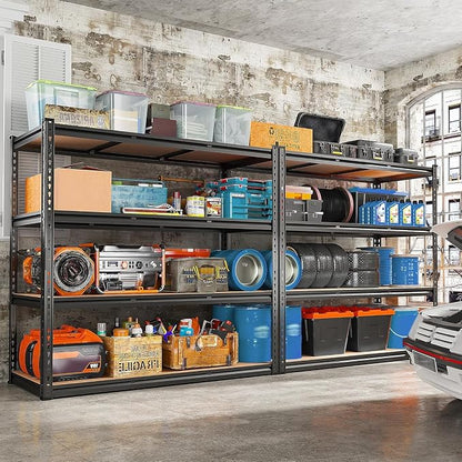 REIBII 48.2" W Garage Shelving, Storage Shelves Load 2600LBS, 4-Tier Adjustable - Image 7