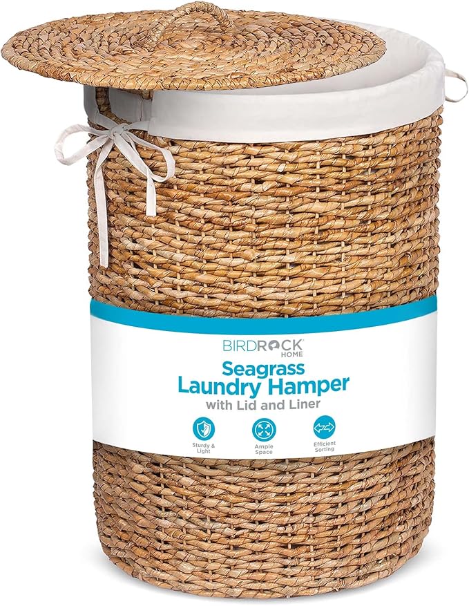 BIRDROCK HOME Seagrass Laundry Hamper by BIRDROCKHOME