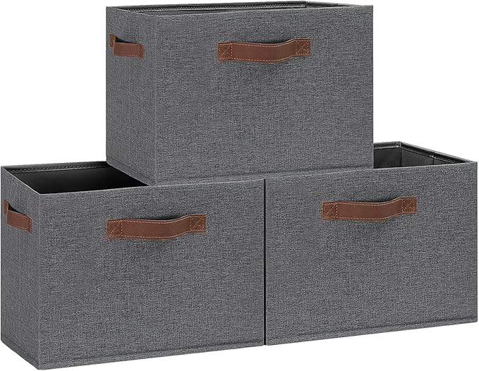 GhvyenntteS Large Fabric Storage Bins by GhvyenntteS