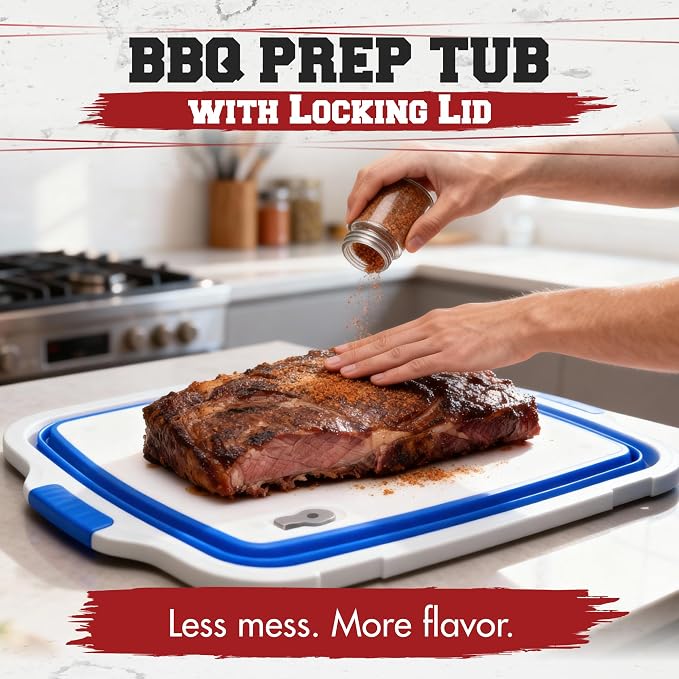 KITCHEN PERFECTION Collapsible XL Smoker & BBQ Prep Tub - Image 2