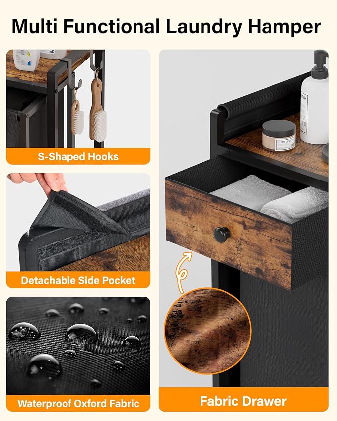 Laundry Sorter 4 Section: Laundry Hamper Basket - Image 3