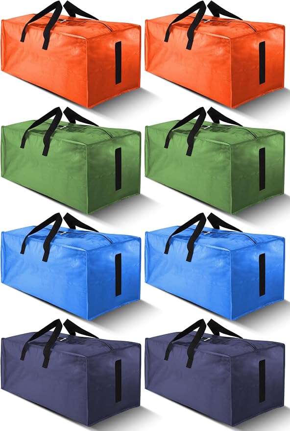 8 Pack Large Strong Moving Bags by HOMESURE