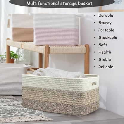 COMFY-HOMI 2 pcs Large Storage Baskets - Image 5