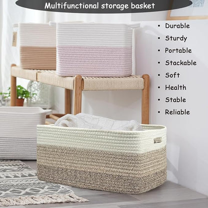 COMFY-HOMI 3 pcs Large Storage Baskets - Image 5