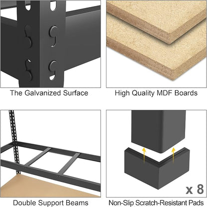 PrimeZone 6 Pack Heavy Duty Storage Shelves - Image 4