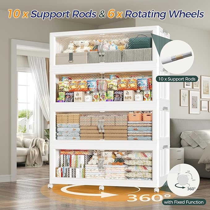 960QT Extra Large Stackable Storage Bins - Image 6