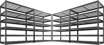 REIBII 3500LBS Garage Shelving, Adjustable Storage Shelves Heavy Duty, 6 Tier by REIBII