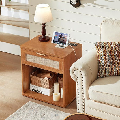 LEYAOYAO Rattan Nightstands Set of 2 - Image 7