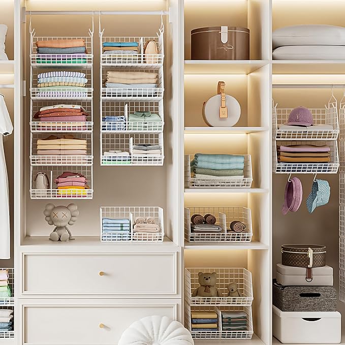 6 Tier Extra Large Hanging Closet Organizer, Closet Storage Hanging - Image 8