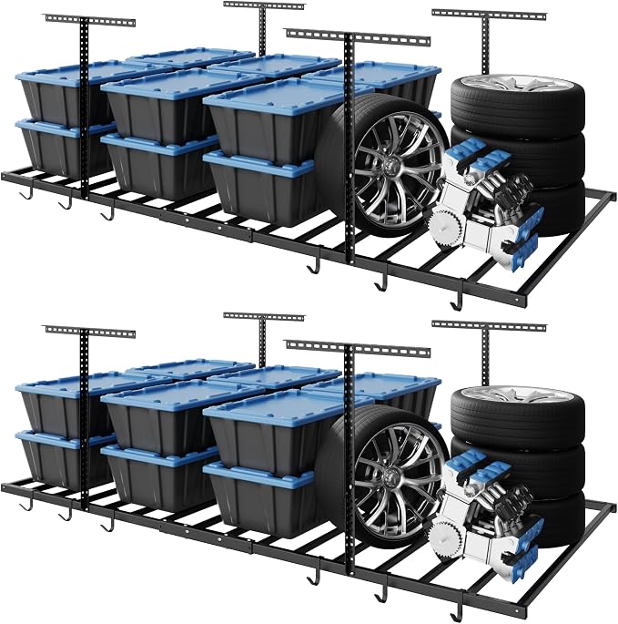 FLEXIMOUNTS 4x8 Overhead Garage Storage Rack by FLEXIMOUNTS