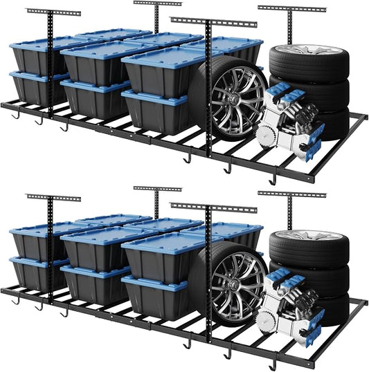 FLEXIMOUNTS 4x8 Overhead Garage Storage Rack by FLEXIMOUNTS