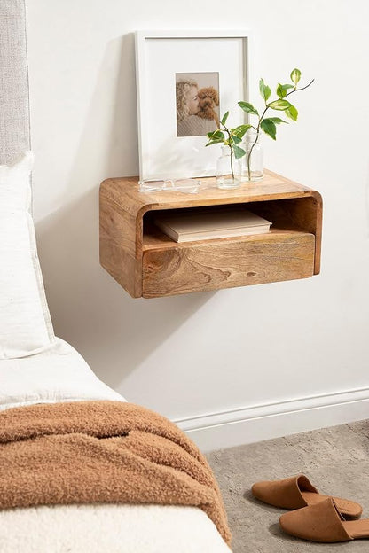 Kate and Laurel Kato Transitional Wood Floating Side Table - Image 2