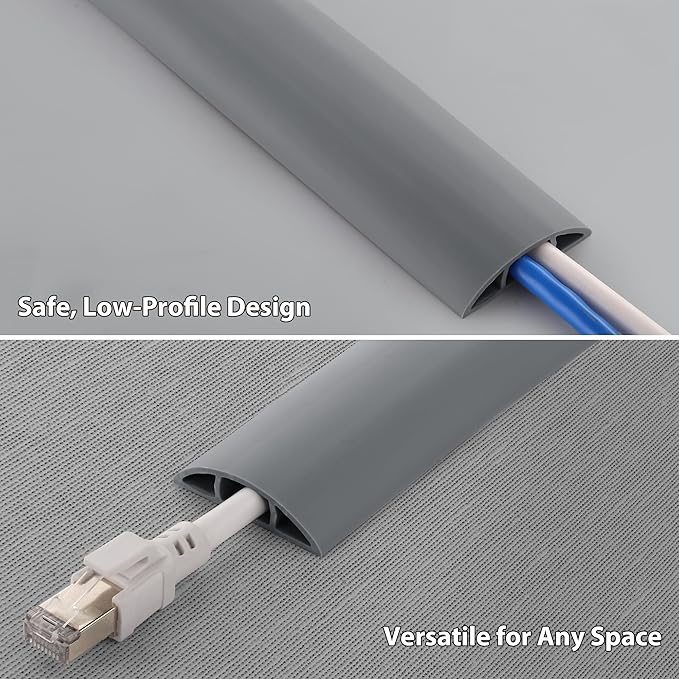 ZhiYo 5.6ft Cord Covers for Wires on Floor, Cord Hider Floor Hide Extension - Image 3