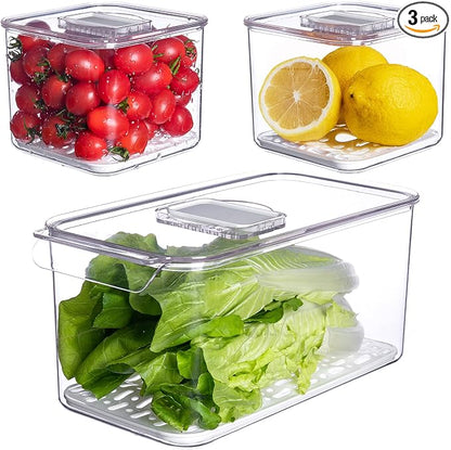 vacane Fresh Produce Saver for Refrigerator, Salad Vegetable Storage Organizers by vacane