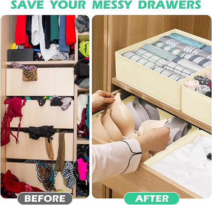 Drawer Clothing Organizer 16-Pack, Fabric Folding Wardrobe Organizer - Image 3