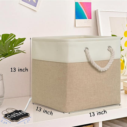 13x13x13 Storage Cubes Bins, Cube Storage Organizer Bins - Image 2