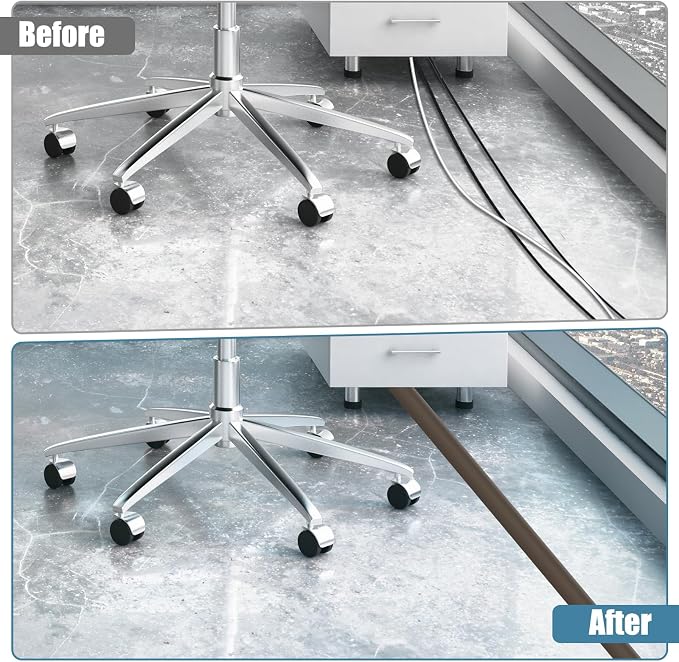 Floor Cord Covers for Wires 3.3FT Cable Hider Wire Cover Self Adhesive Cord - Image 4