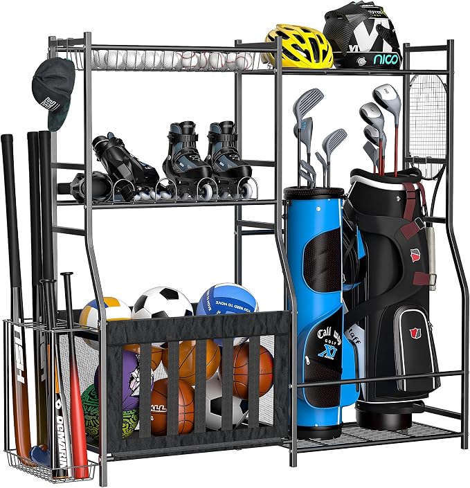 Ultrawall Golf Storage Organizer, Golf Bag Storage Stand by UltrawallGarageTools