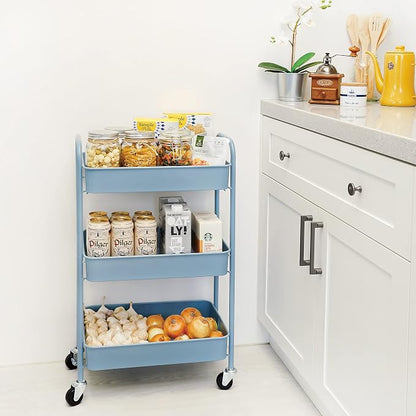 CAXXA 3-Tier Rolling Metal Storage Organizer - Image 6