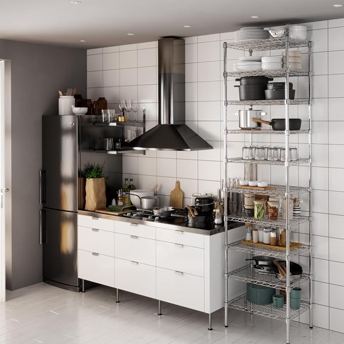 18" Deep x 24" Wide x 96" Height Wire Shelving Kit | 10-Tier | NSF Commercial - Image 6
