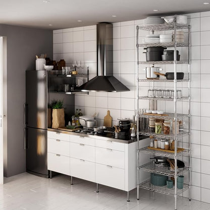 18" Deep x 24" Wide x 96" Height Wire Shelving Kit | 10-Tier | NSF Commercial - Image 6