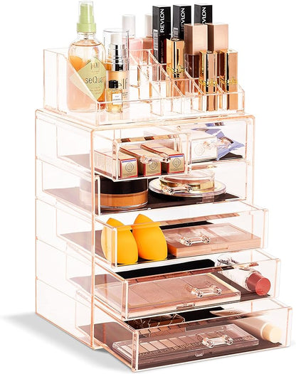 Sorbus Clear Cosmetic Makeup Organizer by Sorbus