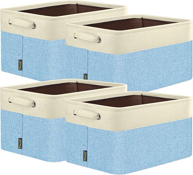 BALEINE 4 Pack Fabric Storage Bins by BALEINE