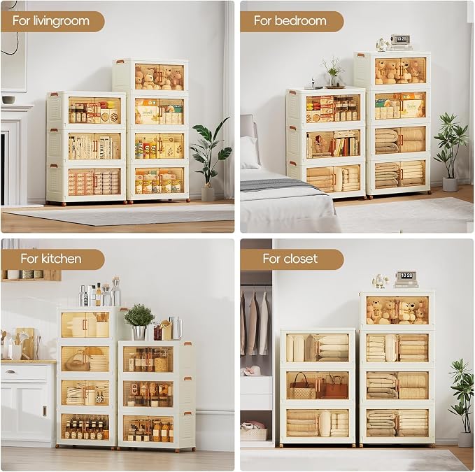 JEKO&JEKO 324 Qt Extra Large Plastic Storage Cabinets - Image 5