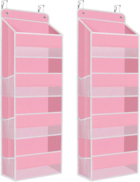 2 Pack Over The Door Organizer Hanging Storage Organizers by SpaceHacks