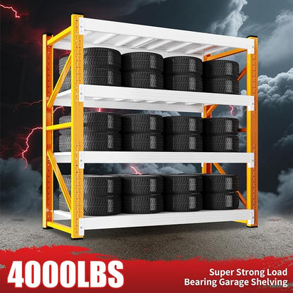 4000LBS Garage Shelving 48" W Garage Shelving Heavy Duty 4-Tier Metal Storage - Image 4