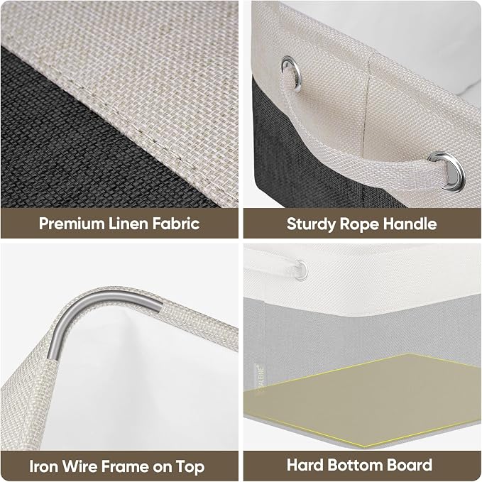 BALEINE 4 Pack Fabric Storage Bins - Image 8