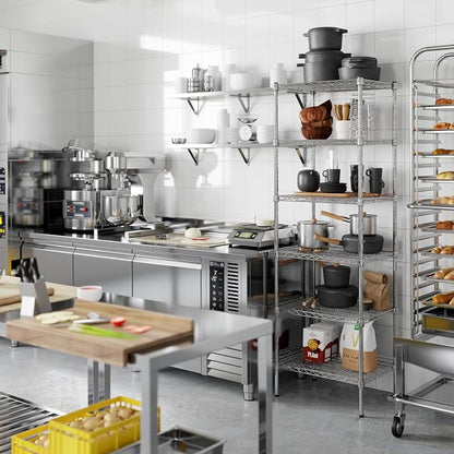 18" Deep x 24" Wide x 74" Height Wire Shelving Kit | 6-Tier | NSF Commercial - Image 5