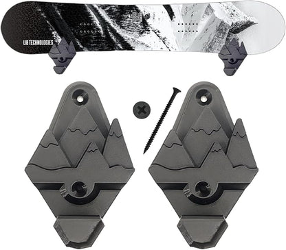 Snowboard Wall Mounts, Fits Any Snowboard, Snowboard Storage Rack, Wall Art by I3P