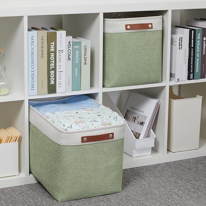 HNZIGE Large Fabric Storage Baskets - Image 3