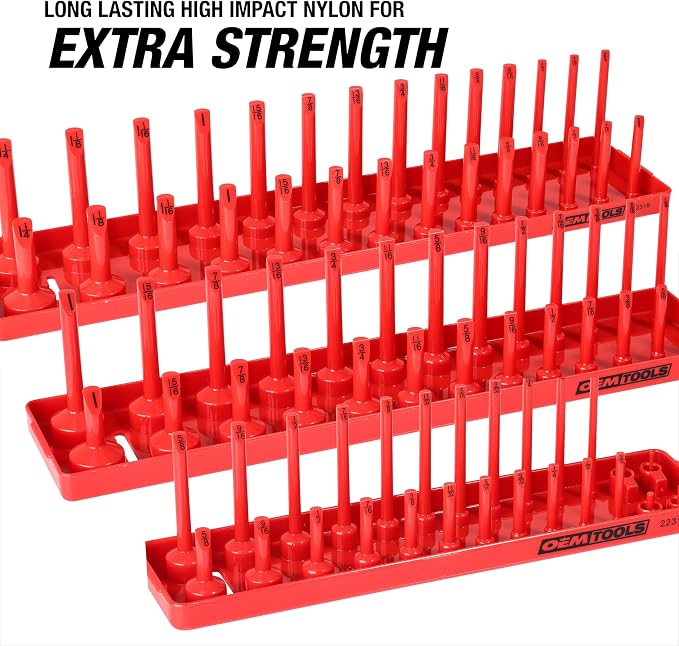 OEMTOOLS 22237 6 Piece SAE and Metric Socket Tray Set, SAE and Metric Socket - Image 3