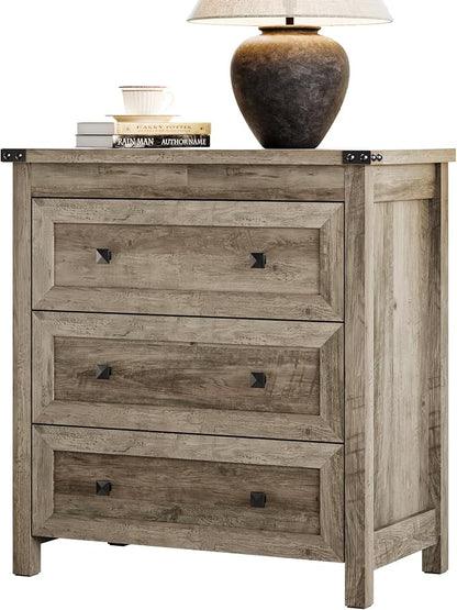 Dresser for Bedroom with 3 Drawers, Small Chests of Drawers, 27.55" Wide - Image 7