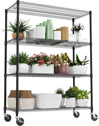 4 Tiers Shelf 2640 lbs Steel Storage Shelving Utility Shelving Unit Steel by MEIGAOPLASTICANDMETALHKCOLIMITED