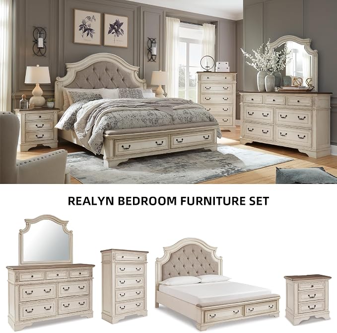 Signature Design by Ashley Realyn French Country 5 Drawer Chest, Tipover - Image 7